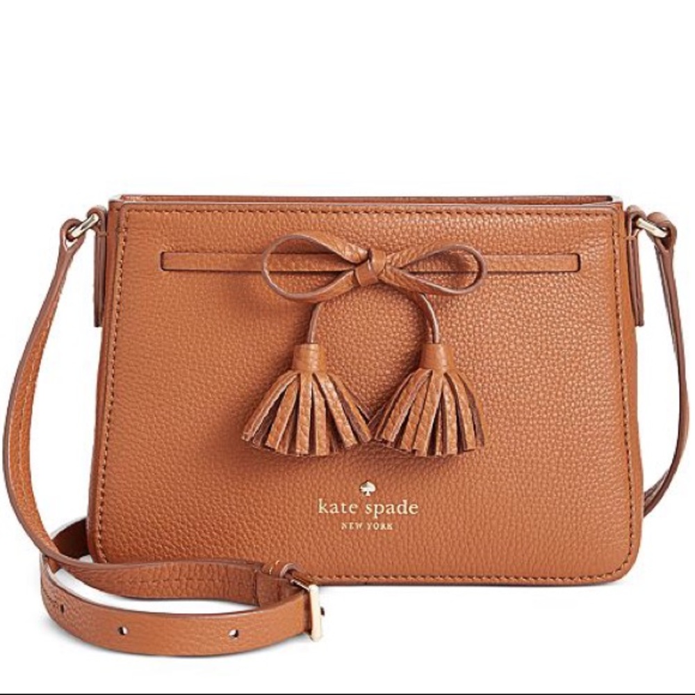 Brown Hayes Street Eniko Leather Crossbody Bag
